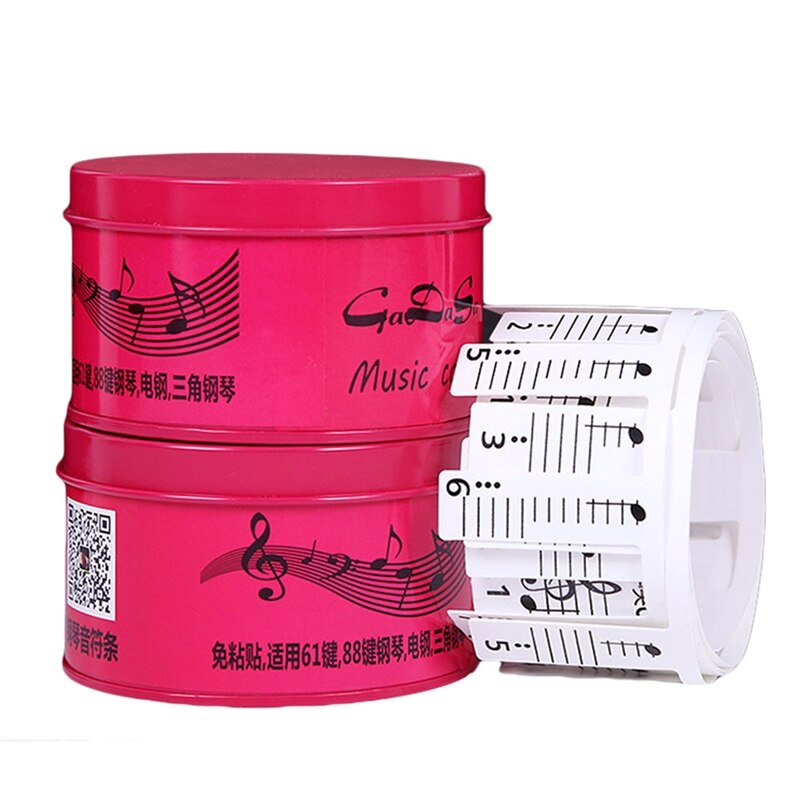 Transparent Piano Sticker 88 Key Piano Keyboard Sticker Electronic Keyboard 88 Key Piano Stave Note Sticker For Piano Keys: 81 key