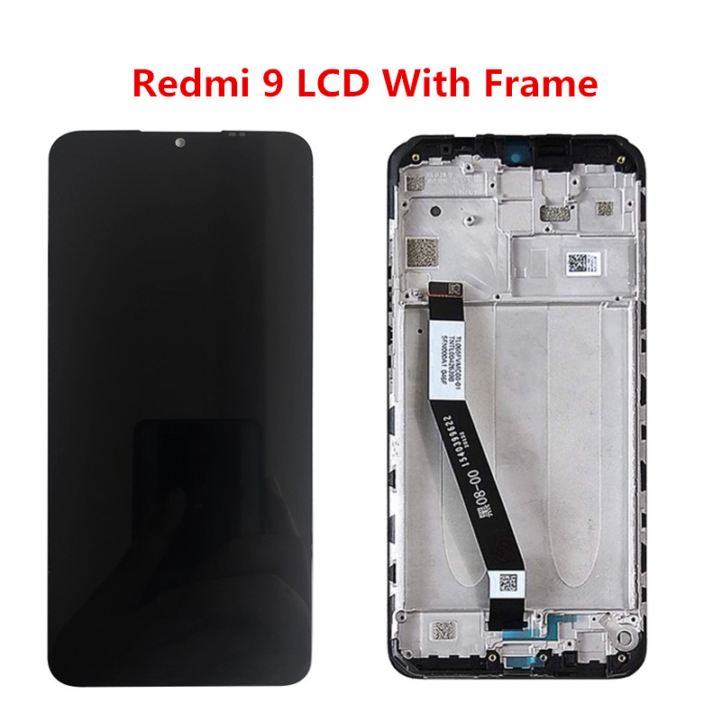 100% Original LCD For Xiaomi Redmi 9 9A 9C LCD With Frame Display And Touch Screen Assembly For Redmi 9A 9C LCD Display Screen: Redmi 9 LCD Ad Frame