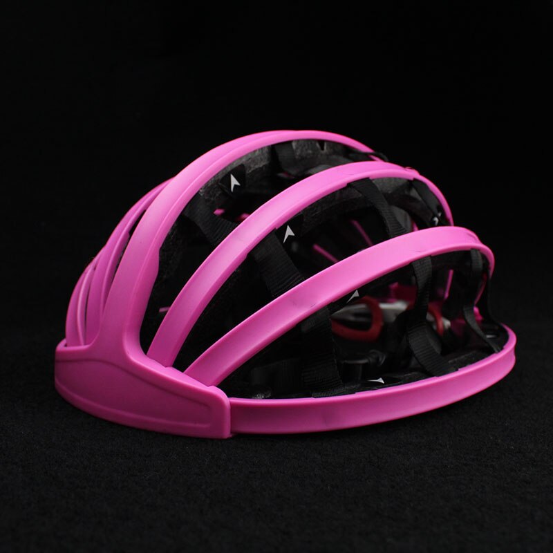 Faltbare Rennrad Helme Ultraleicht Helm für Fahrrad Helm Einstellbare Casque Cyclisme 56-62cm: Pink / M(54-58cm)
