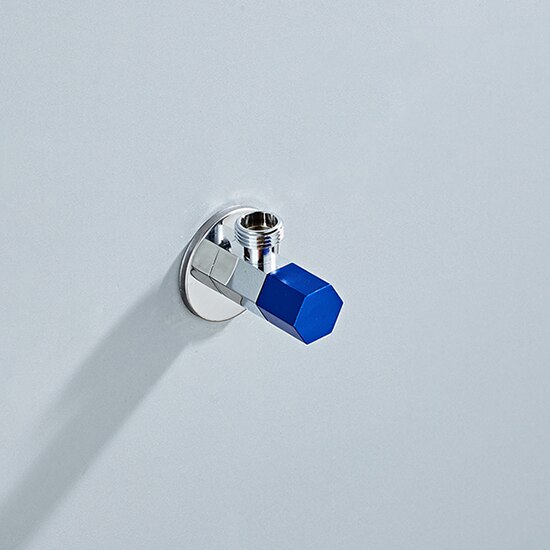 2 stuks Hoek Kleppen SUS304 rvs geborsteld afwerking vulventiel Badkamer Accessoires Hoek Valve voor Toilet Wastafel JF-870L: Hexagonal  B