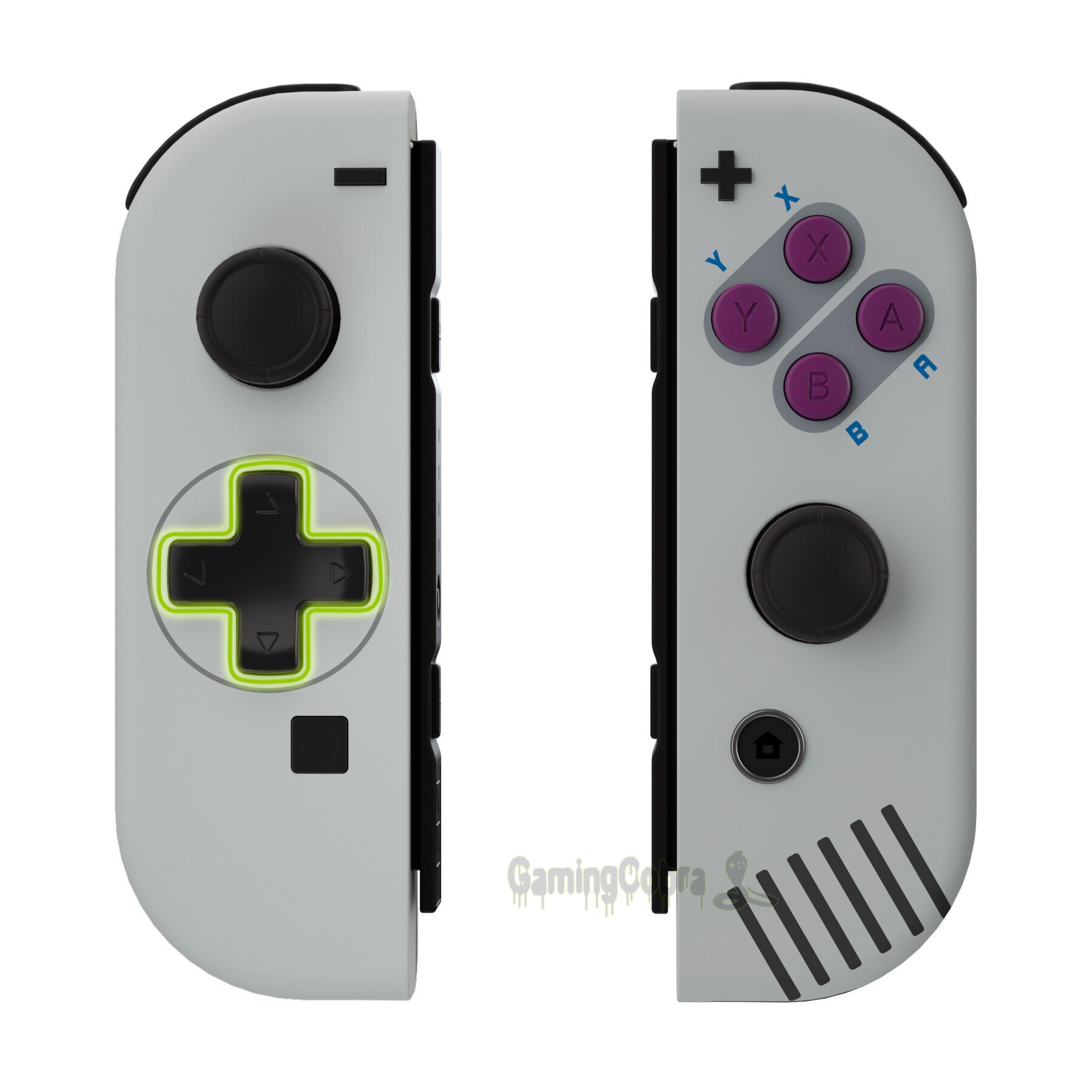 Extremerate classic 1989 gb dmg -01 controllerhus skal (d-pad version) med dpad abxy knapper til ns switch &amp; oled joycon