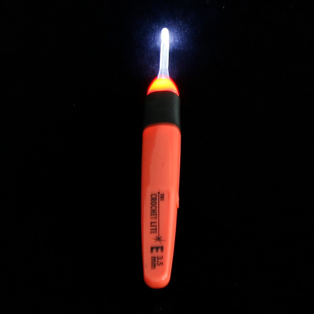 2.5mm-6.5mm Led Light Crochet Hooks Set Light Up Knitting Needles Weave Sewing Tools Craft Weaving Accessories Tools: 3.5mm