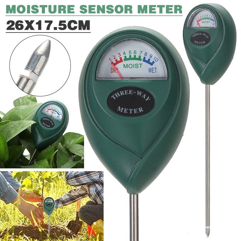 Moisture Sensor Meter Indoor/Outdoor Plants Moisture Tester LCD Digital Soil Tester Water Test Meter Meter With Ten Scales