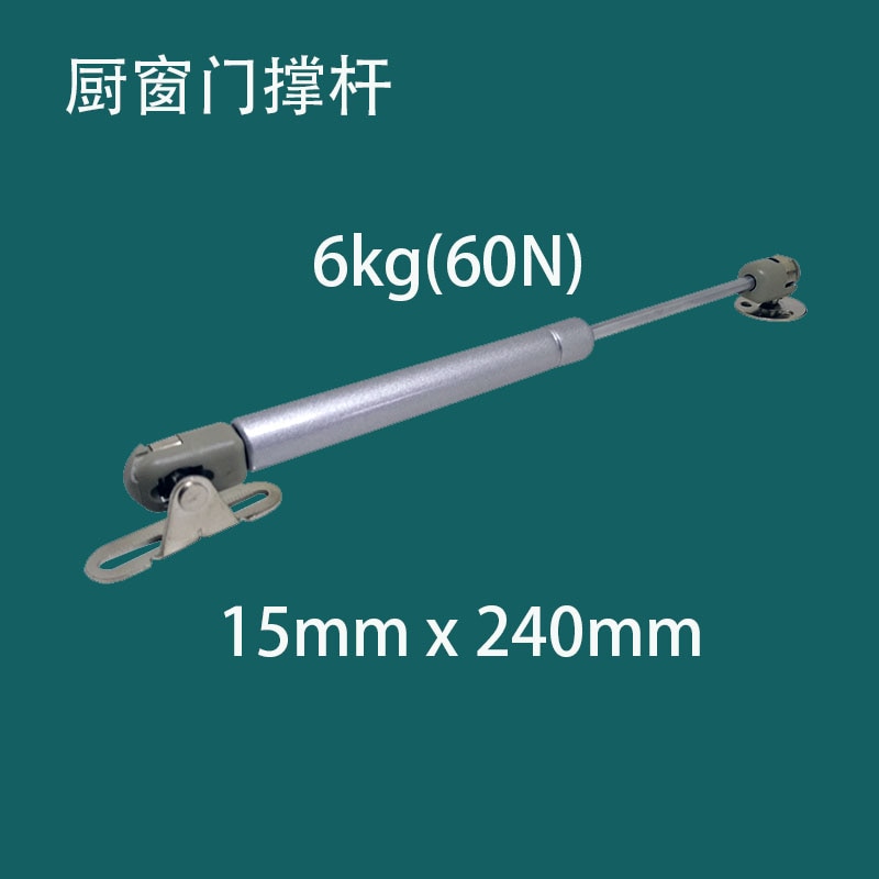 60N Gas Spring Closet Door Gas Strut , OD:15MM Piston stroke:90MM,Compression Top Automatic Door Gas Strut Spring