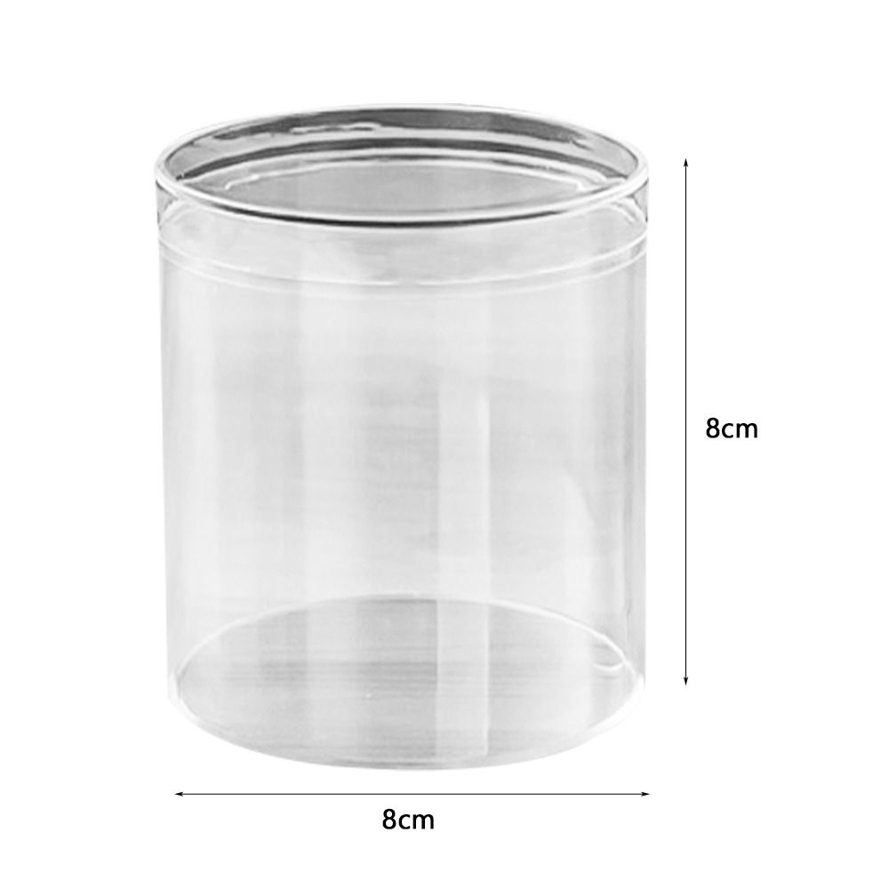 Neue Aufbewahrungsbox in mehreren Größen, rund, transparent, Kunststoffbox, staubdicht, mit Deckel, Sammelbehälter, Puppe