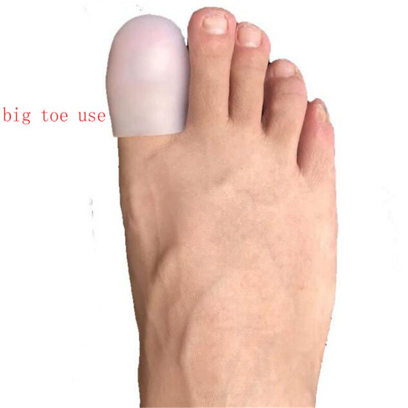 2Pcs Silicone Gel Tube Bandage Finger & Toe Protectors Foot Feet Pain