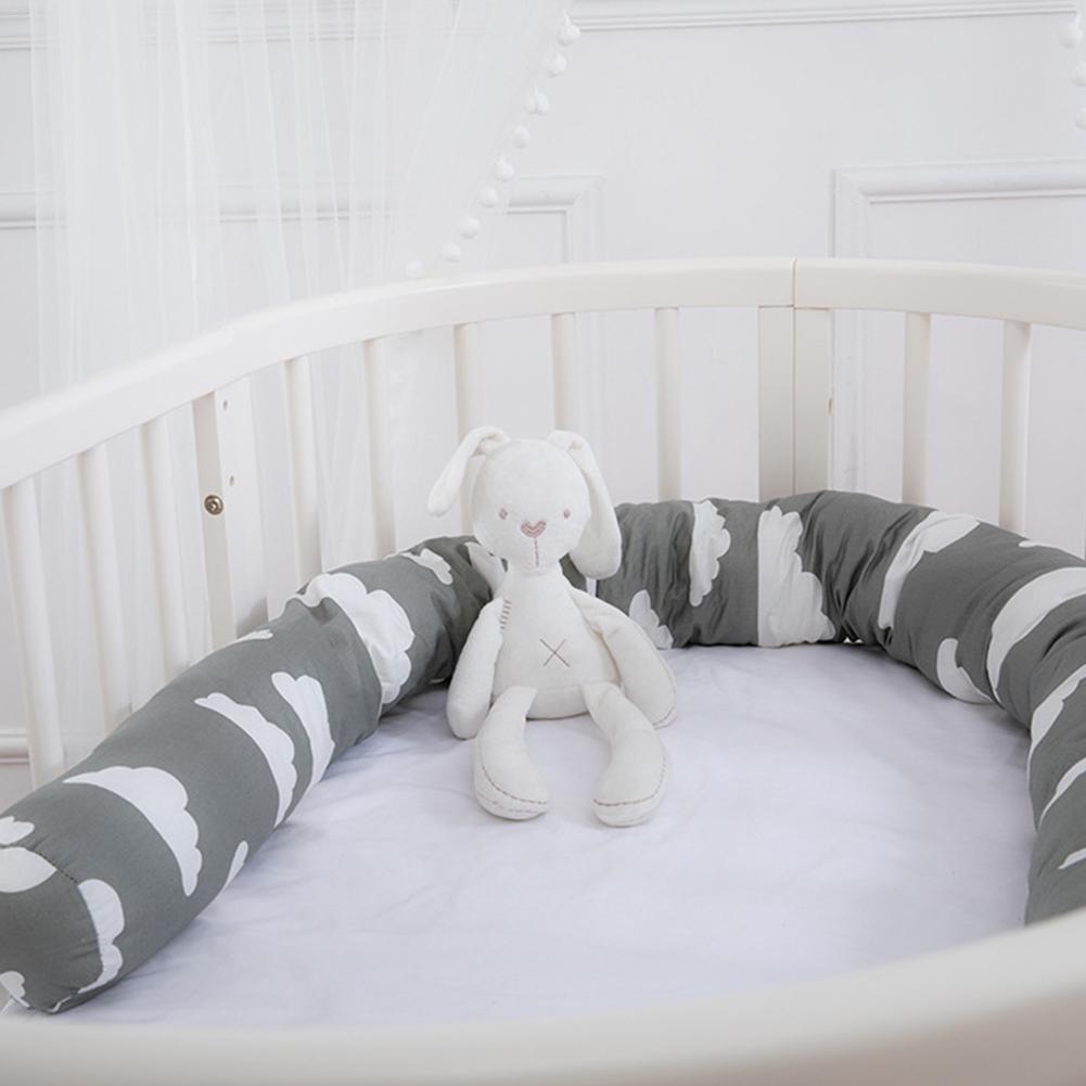 Baby Bett Stoßstange Schlange 79 Zoll Krippe Stoßfänger Cloud Muster Krippe Kissen Kleinkind Neugeborenen Bett Schlaf Stoßstange