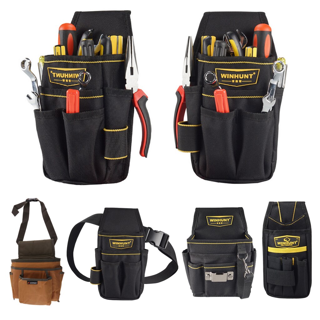 4 Types Utility Bag Tools Holder Multi Pockets Waist Bag Nail Tool Apron Carpenter Belt Rig Pouch Bags