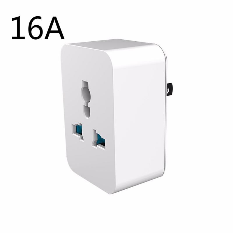 Universal Wifi Bluetooth Smart Plug 10A 15A Conversion Switch Socket Remote Voice Control Power Outlet Panel For Google Home: 15A / 1pc