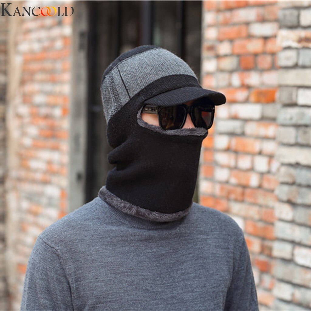 Accglory syksy talvi naiset ulkona pyöräily kylmä kuulosuojaimet talvi nuoriso lämmin huivi yksiosainen villa lippis naamio huivi hattu