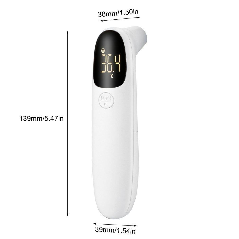 Handheld Non-contact Forehead Ear Thermometer Infrared Digital Thermometer Gun Home Office Fever Temperature Measure Tool
