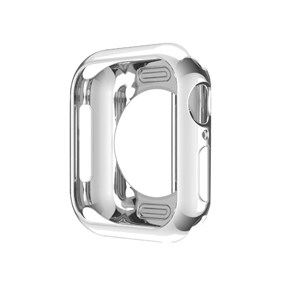 Urcover etui til apple watch series 5 4 3 2 1 band cover 42mm 38m 40mm 44mm slim tpu cover protector til iwatch 4 44mm: Sølv / 42mm ( serier 3 2 1)