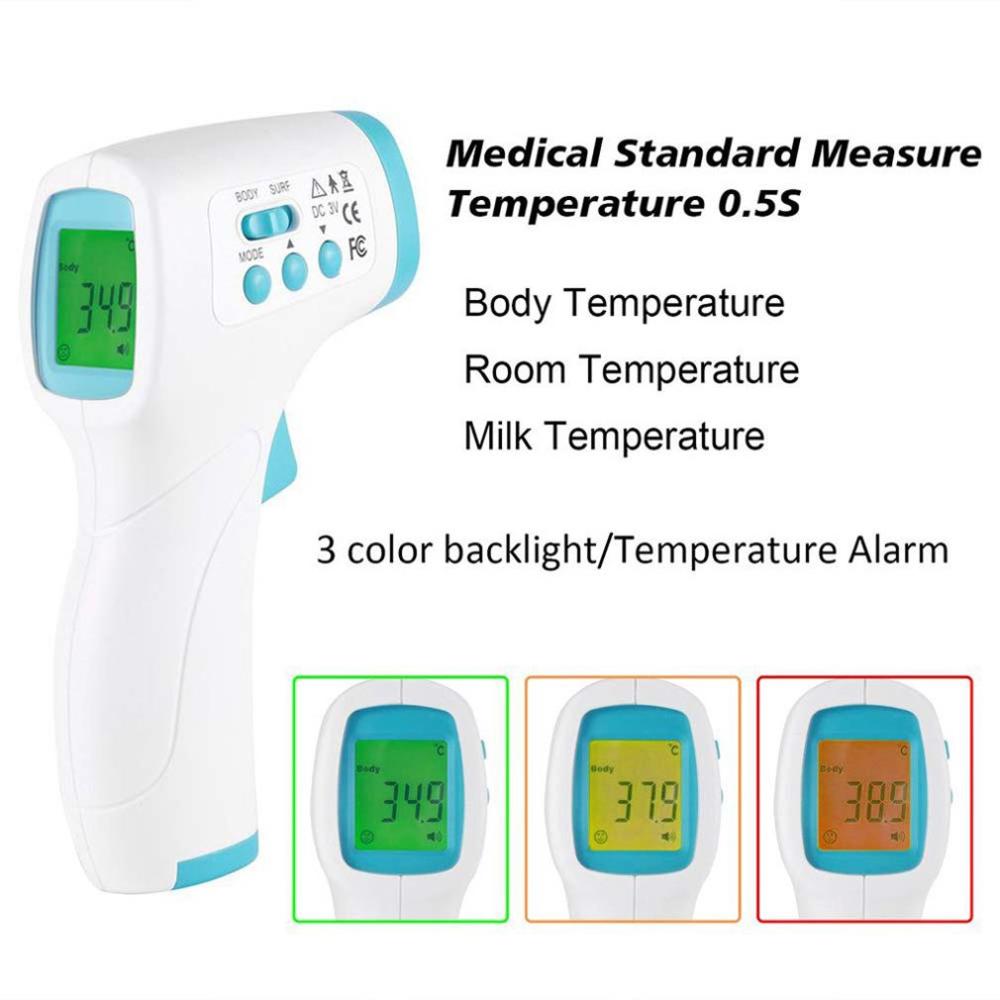 Infrarood Voorhoofd Thermometer Non-Contact Thermometer Elektronische Huishoudelijke Voorhoofd Thermometer 3-Kleur Backlight