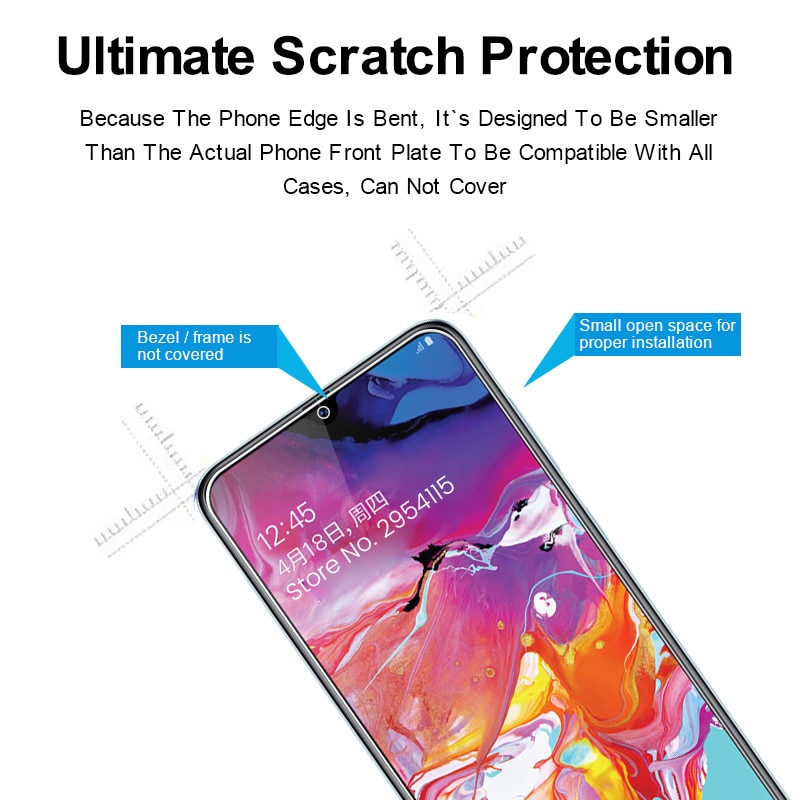 3PCS protective glass for samsung galaxy a20 a20e screen protector tempered glass for samsung a50 a30 a70 a40 a60 a80 a90 film