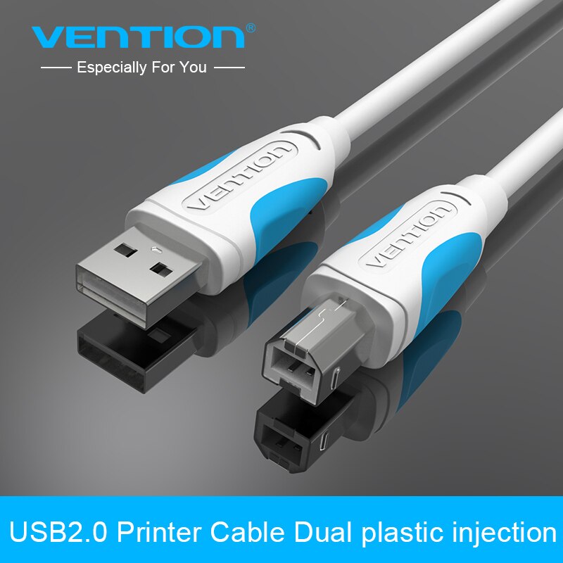 Vention usb-kabel för skrivare hög hastighet a till b hane till hane usb-skrivare kabel datasynk för 3d etikettskrivare lenovo 1m 2m 3m