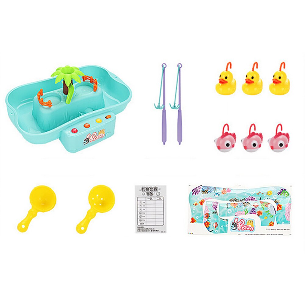 Kid Elektrische Muziek Roterende Water Vissen Slechte Ouder-kind Interactie Puzzel Speelgoed