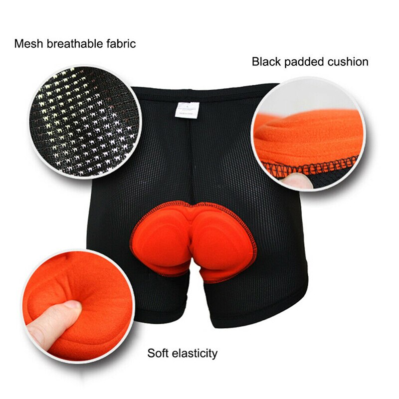 Mens 3D Padded Underwear Cycling Shorts Bicycle Road Mountain Bike Biking Pants