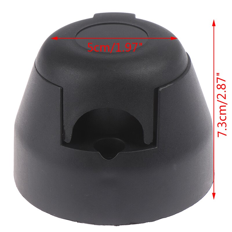 Socket Black frosted materials Trailer Socket 12V Towbar Towing Socket Round European standard Trailer