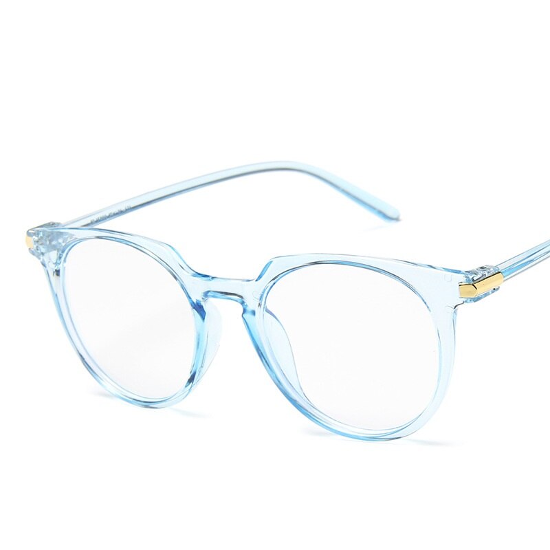 Blue Light Glasses Women Clear Spectacle Female Anti Bluelight Gafas Transparent Computer Oculos Feminine Gaming Eyewear Lunette: Blue