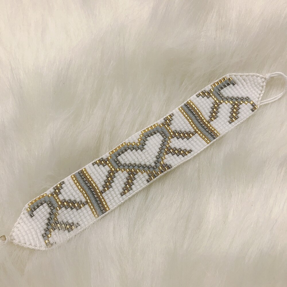 Bluestar boho dame miyuki kralenarmbanden vrouwen ster bangle sieraden handgemaakte gevlochten hart miyuki kralenarmbanden