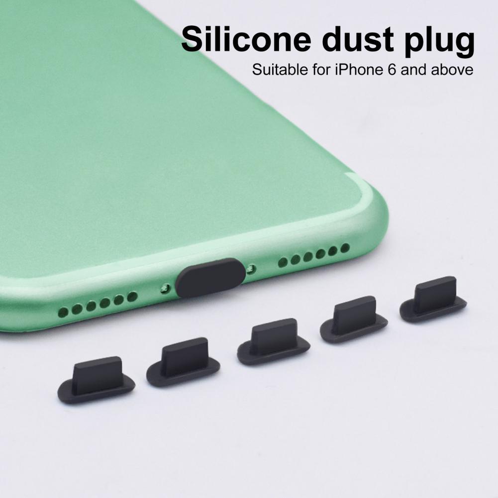 Cubierta protectora de silicona para iPhone, 5S, teléfonos de alta versión y funda de AirPods, 5 uds.