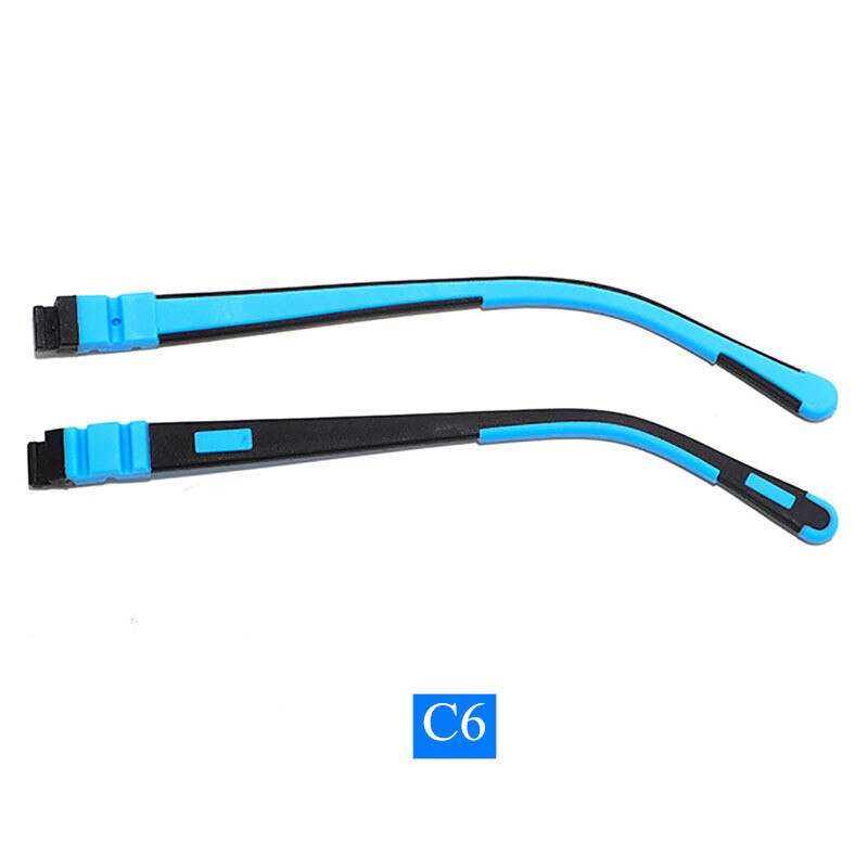 Gafas de silicona para niños, patillas de silicona de colores a presión, varios colores opcionales, accesorios para niños, novedad de: Caqui