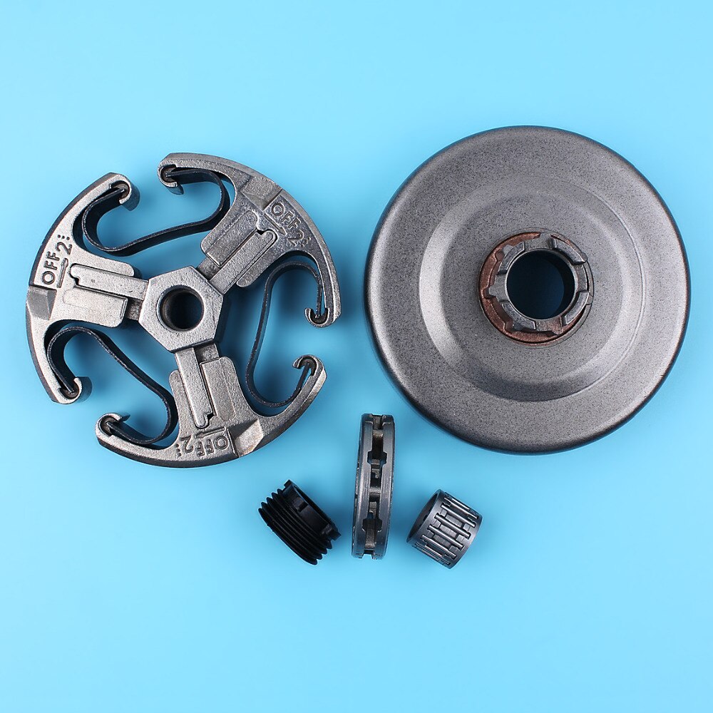 3/8" 7T Tooth Clutch Drum Rim Sprocket & Worm Gears Kit For HUSQVARNA 61 66 266 268 272 Chainsaw Replacement Parts