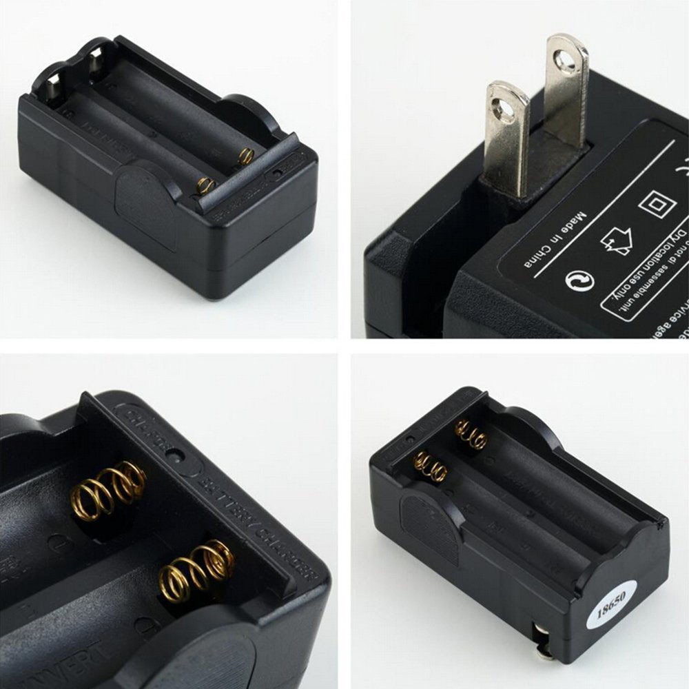 Vovotrade 4 pièces 18650 4200mah BRC 3.7V Rechargeable Li-ion batterie + Ipcs chargeur pour éclairage de secours appareils portables puissance