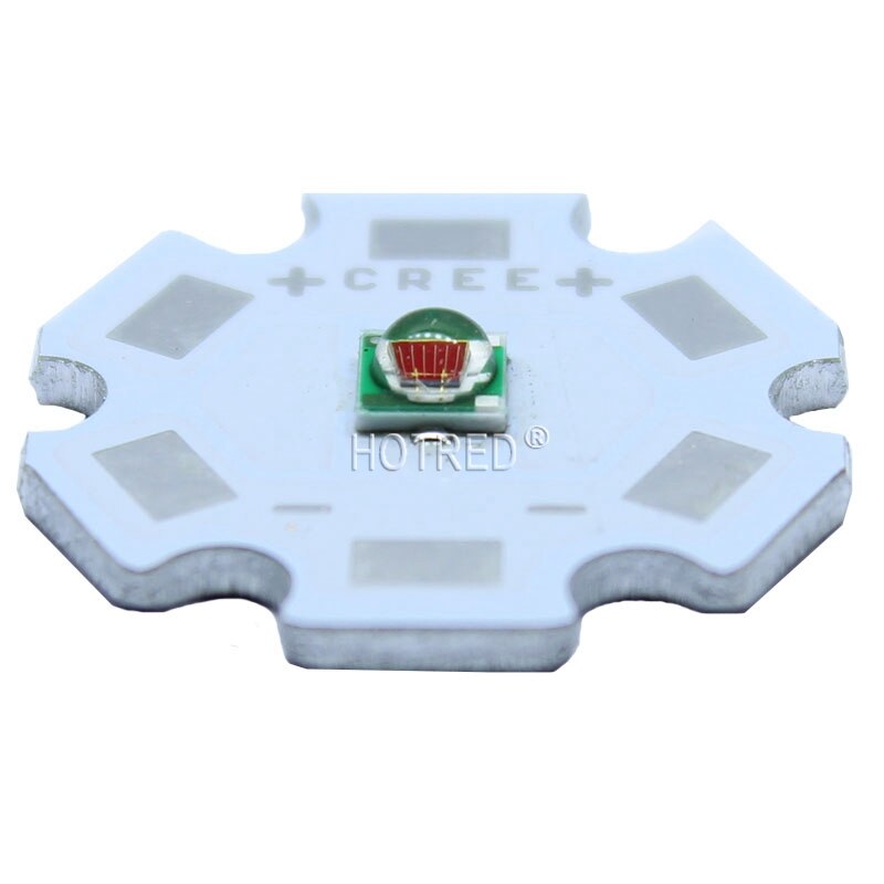 50 stuks 3 W LED SMD3535 Lampen Royal blauw Diep rood kan vervangen cree XPE zaklamp Bron met heatsink 450nm /660nm Diode