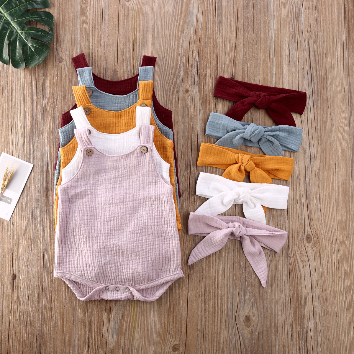 0-24M Peuter Baby Baby Meisjes Jongens Playsuit Kleding Set Zomer Kleine Baby Mouwloze Bodysuits Jumpsuit Sunsuit Outfits
