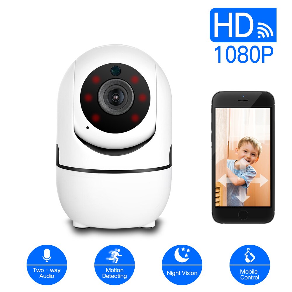 Draadloze 1080P Hd Camera Indoor Bewakingscamera Setup Controller Voor Uw Telefoon Nachtzicht Security Cam Twee Weg Communicatie