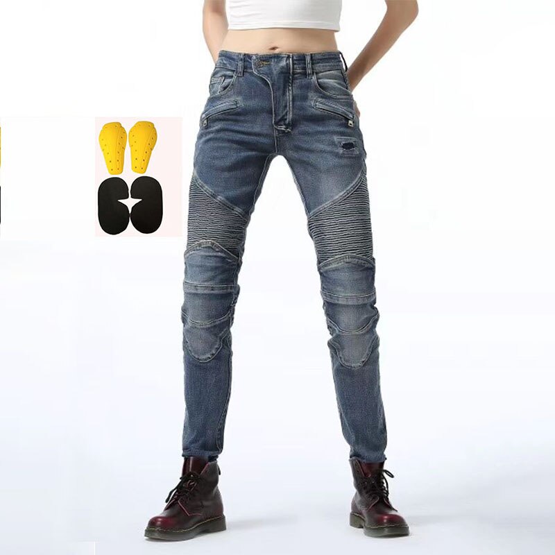 pants motorcycle denim women's pants with protective gear riding travel motorcycle trousers motorcycle pants ladies special