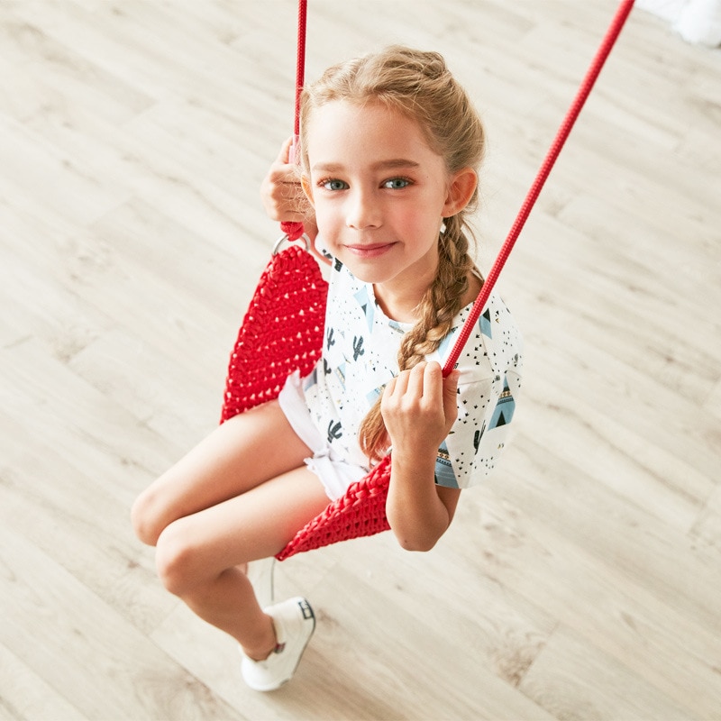 Schommel Voor Kinderen Met Verstelbare Touwen Baby Kids Kinderen Speelgoed Handgemaakte Swing Indoor Outdoor Speeltuin Kerstcadeaus