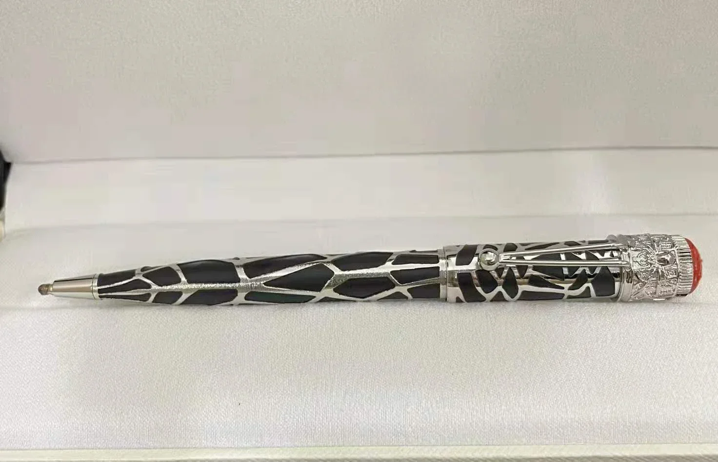 Luxury Spider Web Pattern Barrel Black Red Roller ball Pens Fountain Pen for Writing shoocl pen: Yellow / EF