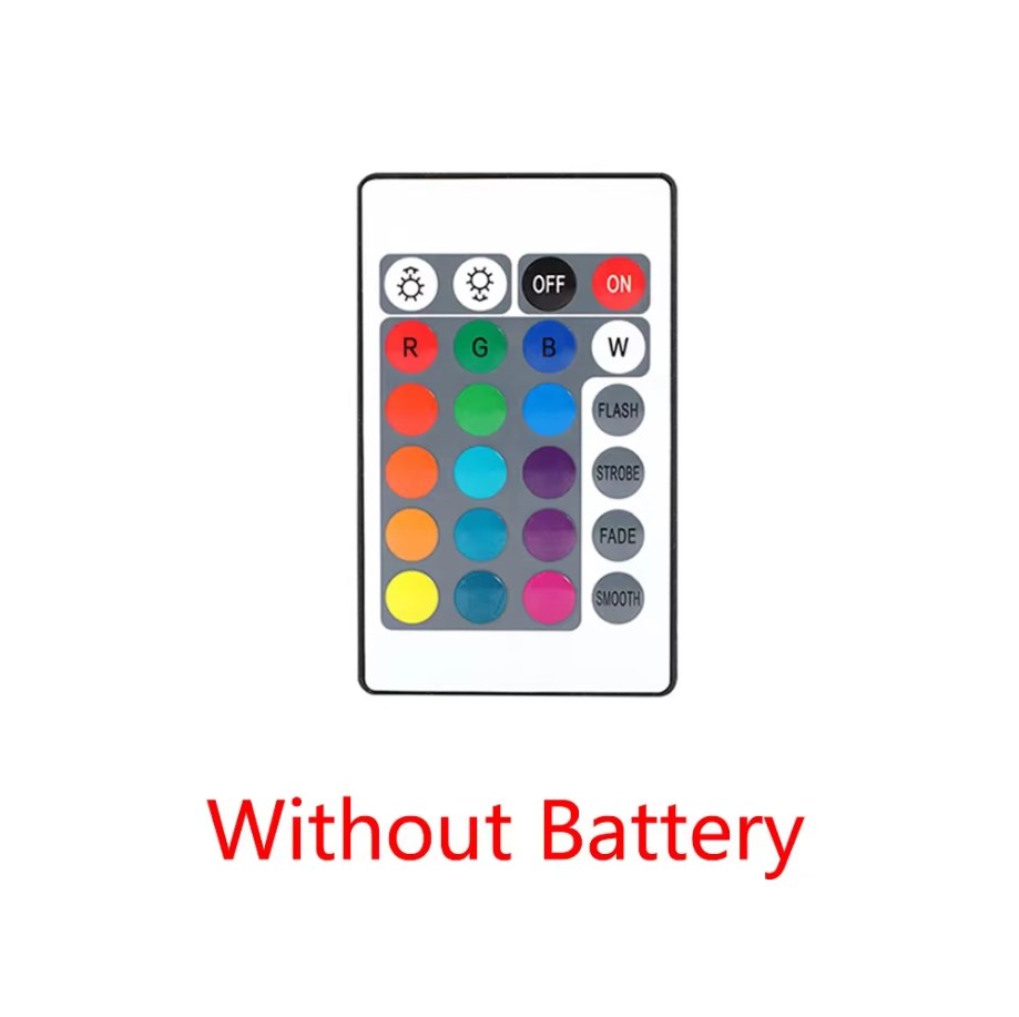 IR-Infrarot-Fernbedienung NUR für RGB-LED-Lampe der W28-Serie, 24-Tasten-IR-Extender-Beleuchtungssteuerung: WHITE