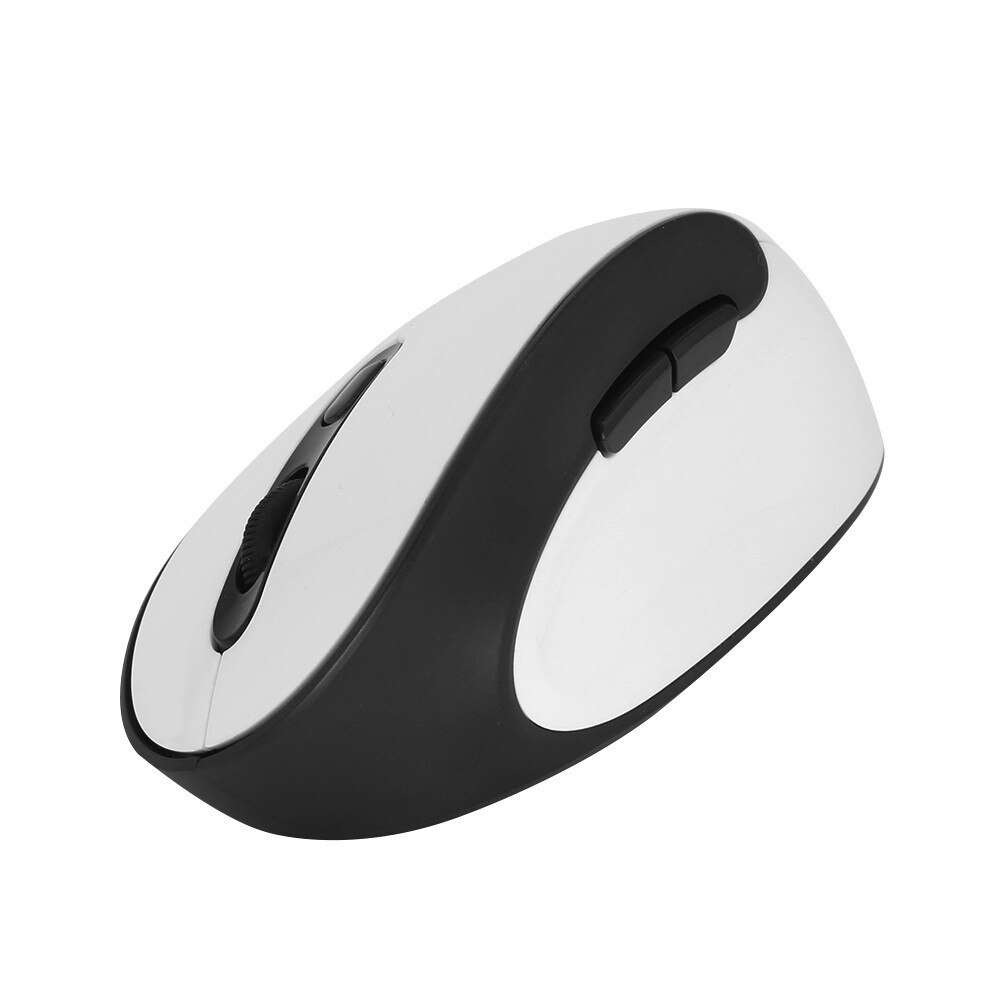 Delux M618SE Wireless Mouse Vertical Ergonomic Mause USB 6D 1600 DPI Computer Gaming Mice With Mause Pad For PC Laptop Desktop: White Mouse