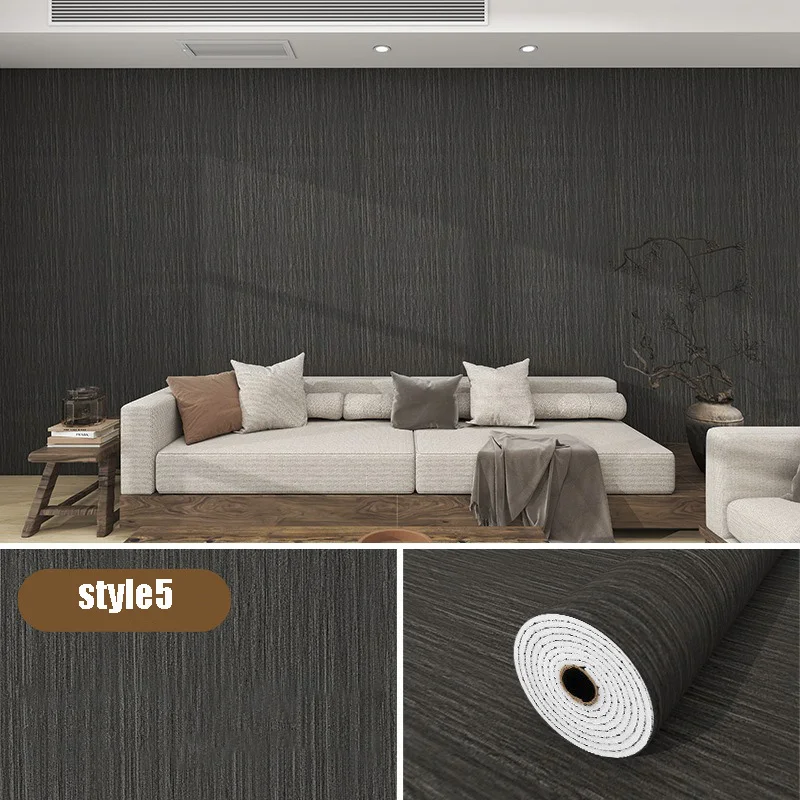 Papel tapiz autoadhesivo impermeable de PVC, rollos de pared para muebles, gabinetes, película decorativa de vinilo, pegatinas de grano de madera para decoración del hogar: 45cm * 5m / Champán