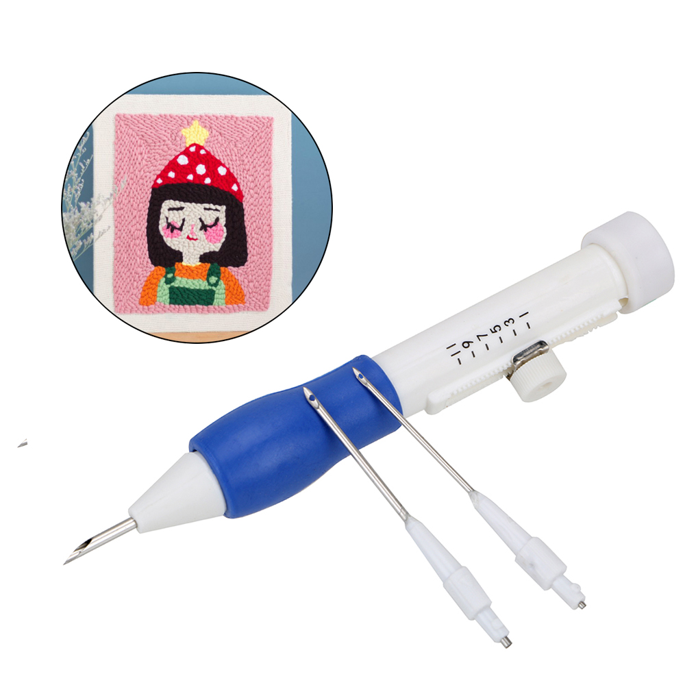Borduurwerk Kit Arts Ambachten Naaien Decor Pen Praktische Abs Plastic Creativiteit Handwerken Voor Volwassenen Lint Bloemen Borduren Set