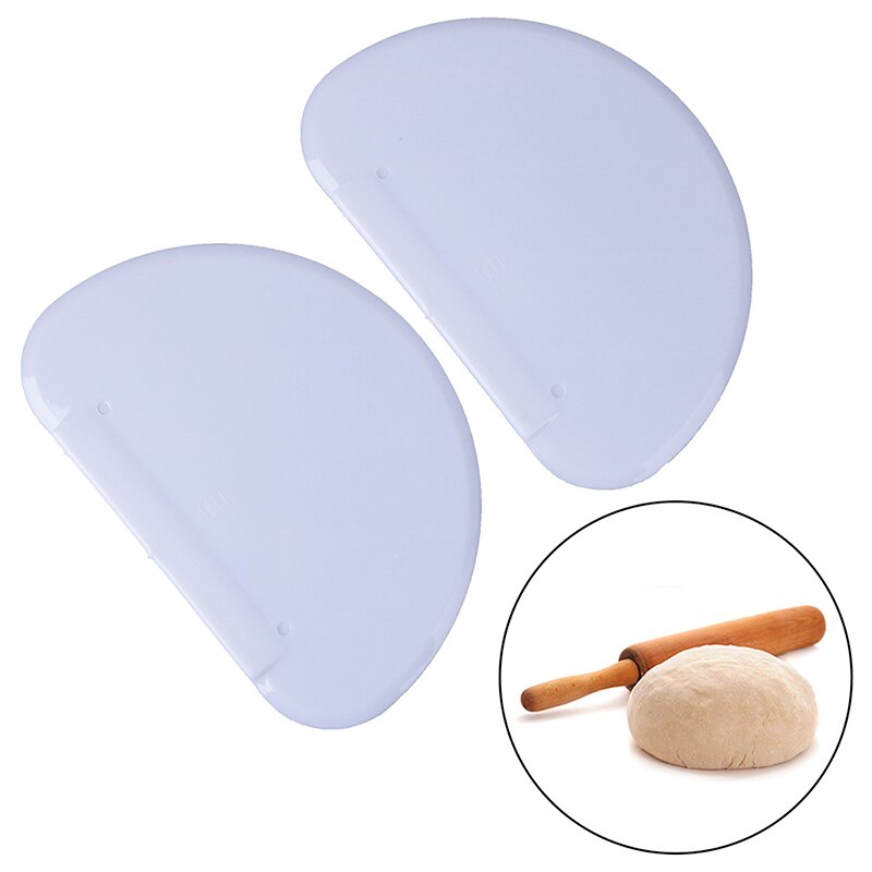 Round Plastic Dough Pizza Cutter Pastry Slicer Blade Bread Pasty Scraper Blade Kitchen Tool