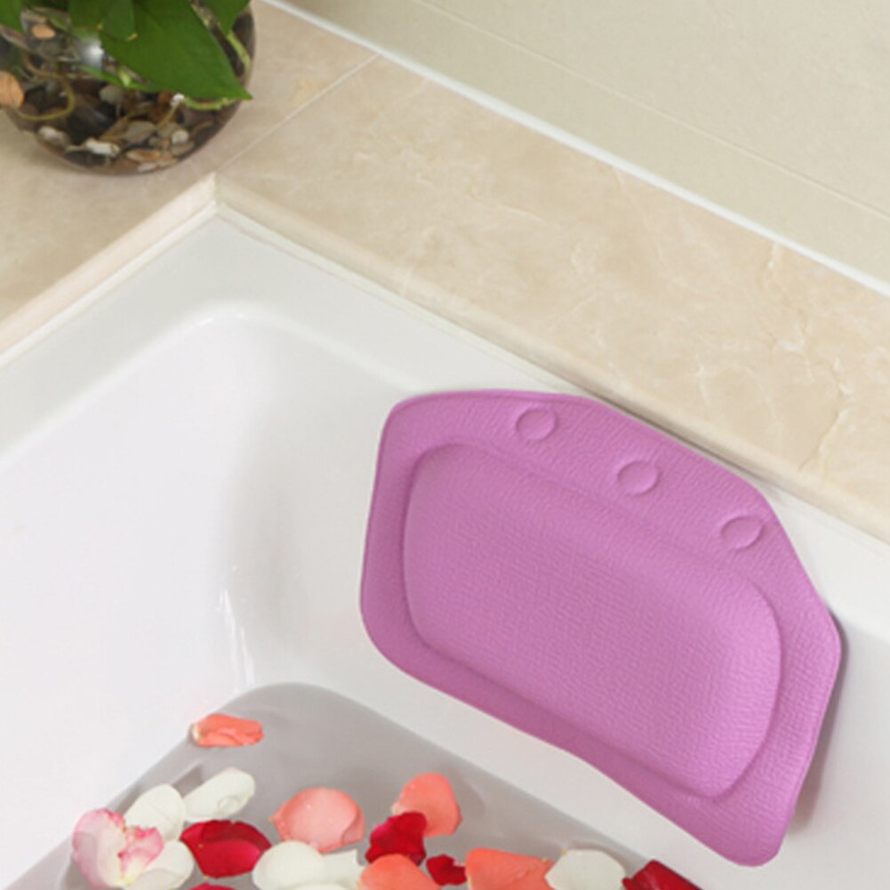 Hem badkudde nackstöd bastu rum pvc nackstöd avslappning badrum axel salong spa hotell skumfyllning för badkar mjuk