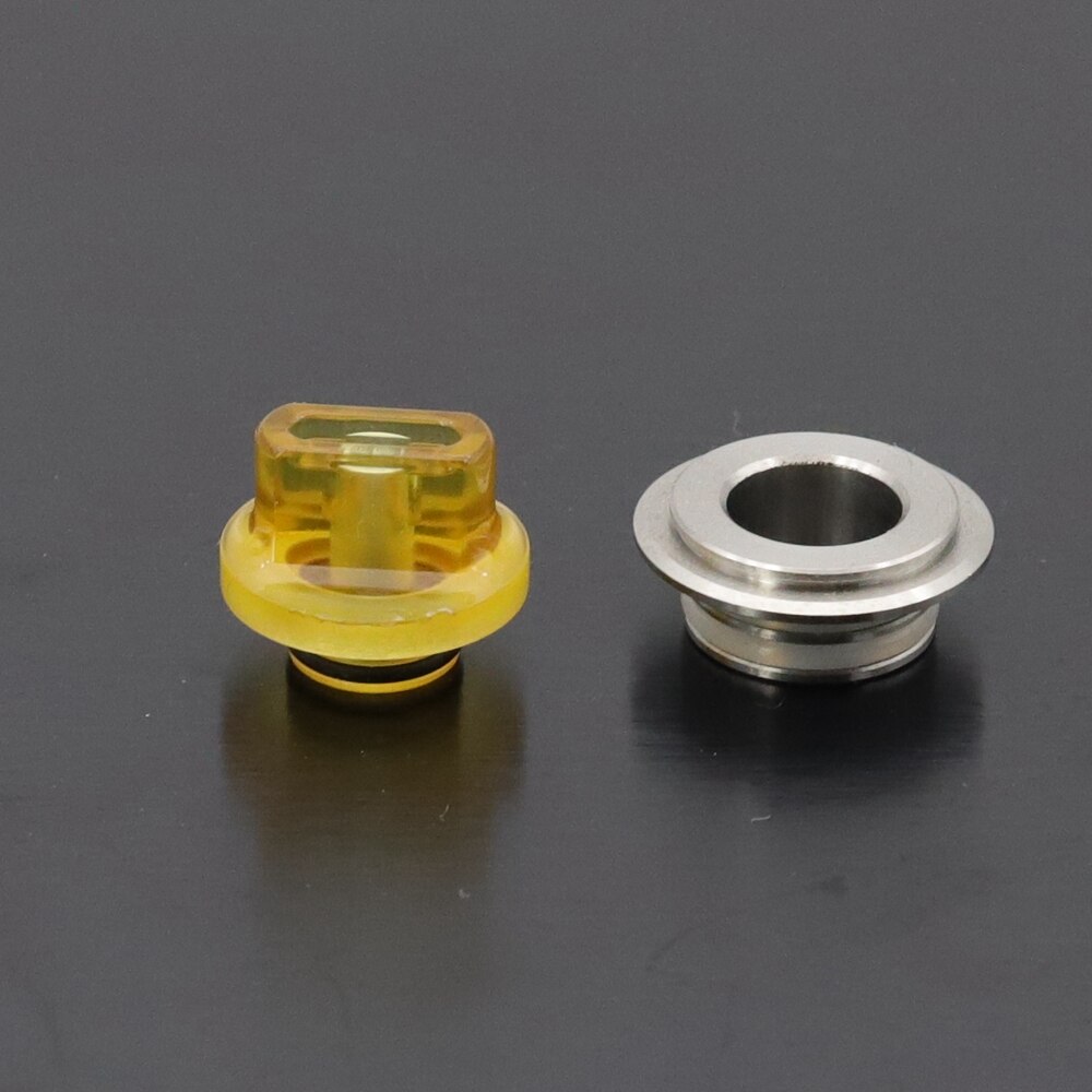 VapSea MTL 510 810 Drip Tip Short Wide MouthPiece DripTip For Atomizer RTA RBA RDA: Yellow 510 810