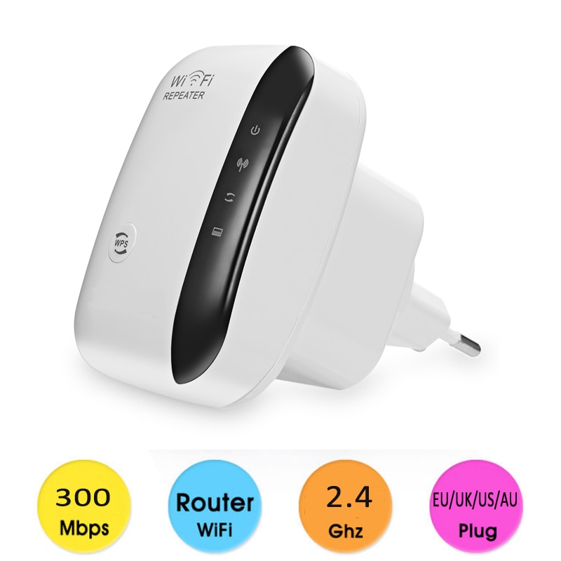 300Mbps Wifi Repeater Wireless Range Extender Booster Wps Draadloze Ap Versterken Wifi Verlengen Wirelss Dekking Au/Eu/us/Uk Plug