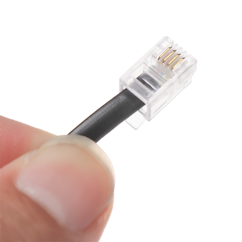 Lang telefonledning rette 2m/3m håndsett linje maskin spiral kurve 4 p 4c kontakt kobbertråd telefon volum kurve kontakt