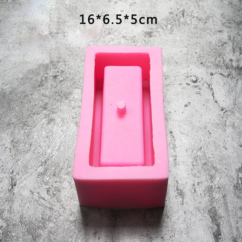Hjärtformad blomkrukform mögel saftig kruka kruka cement silikon mögel betong enkel trädgård cement kruka silikon mögel: I 16 x 6.5 x 5cm