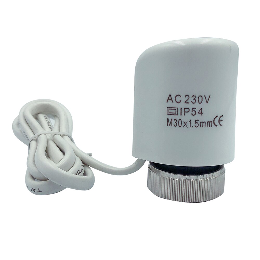 Actuador térmico eléctrico del colector práctico de 230V 2W reemplazo para PC el radiador del termostato normalmente abre los accesorios del hogar: 6