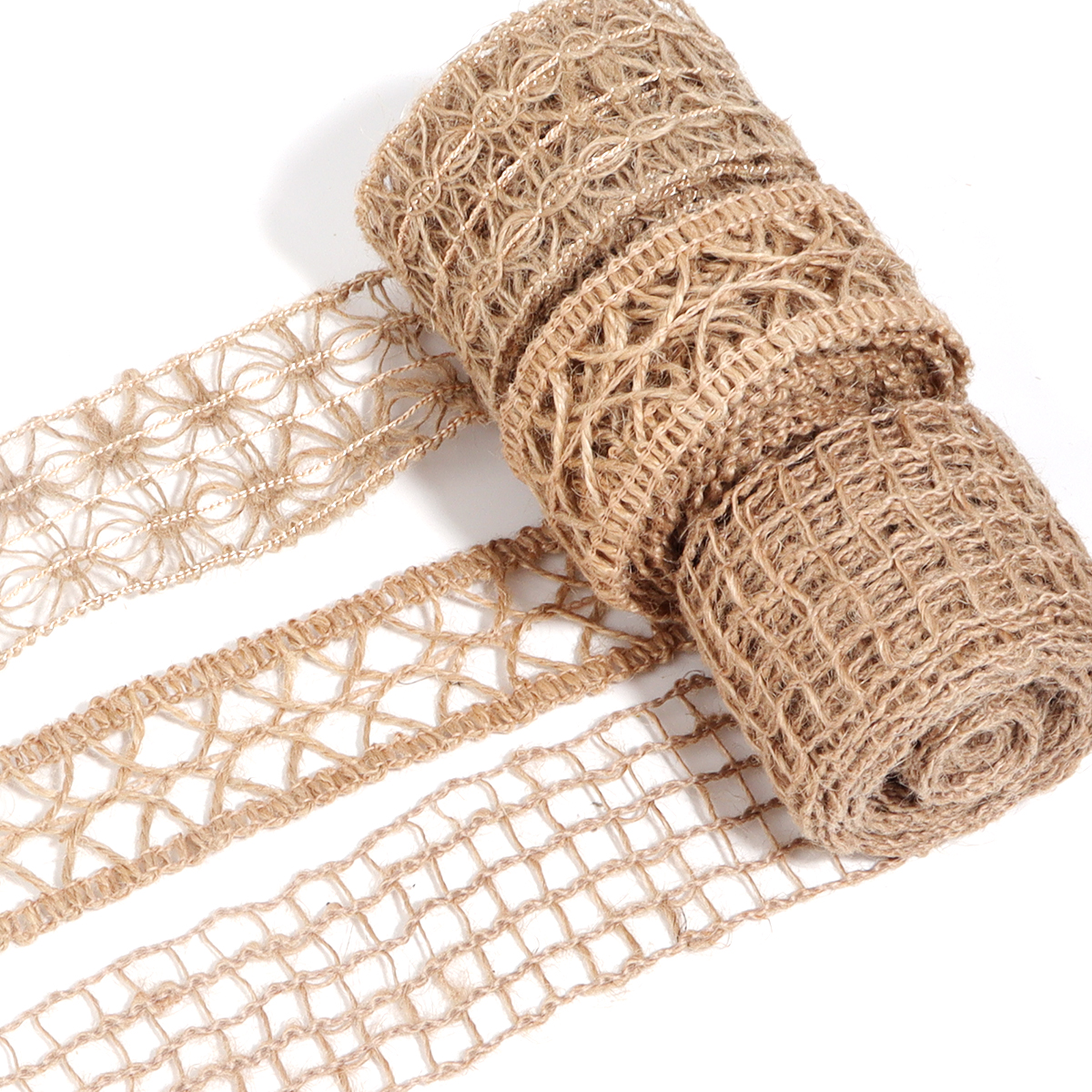 5/10Meters Linen Burlap Fabric Ribbon Macrame Craft Linen Webbing for Wedding Decoration Box Bouquet Bow Packaging Stuff