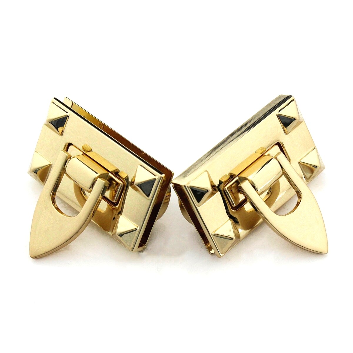 1x Metal Bag Folding Lock Clasp Push Lock Lightgold Closure Catch Leather Craft Women Bag Purse Handbag Accessories