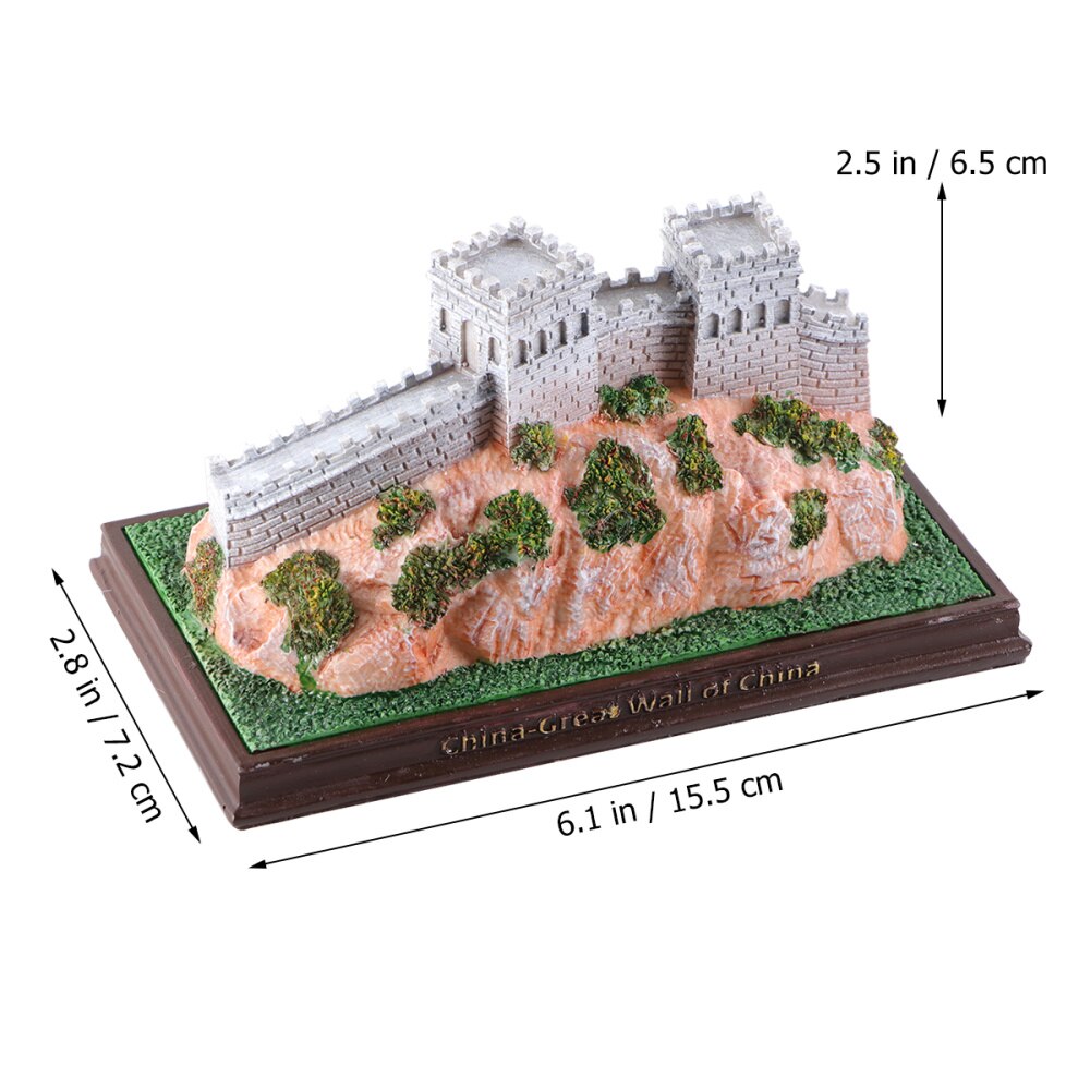 1pc Classical Architecture Model Great Wall of China Model Architectural Furnishing Articles Ornaments Props for Home Decor
