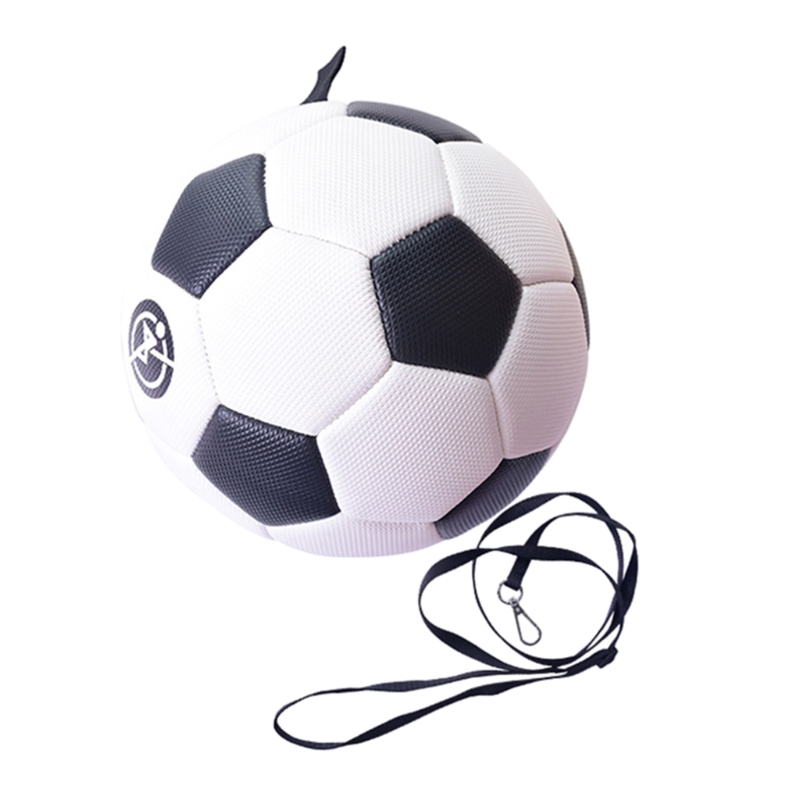 Balón de entrenamiento de fútbol N0HA, balón de fútbol inteligente juvenil con correa para malabares, Control de pie, práctica de patadas, cordón ajustable: B 3BKW
