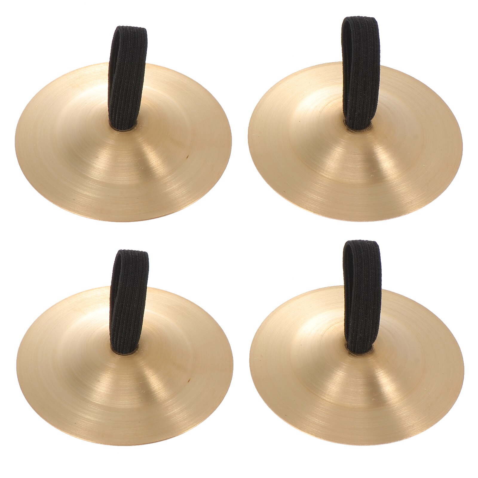 2 Pair Finger Cymbals Metal Belly Dance Props Accessories Percussion Instrument Tool For Performances